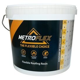 Metroflex Printed Graduated 10l Bucket - Clear
