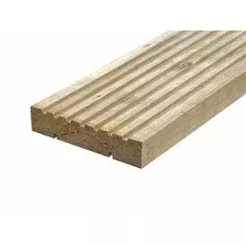 Cladco Green Pressure Treated Timber Decking Board - 4800mm x 150mm x 35mm