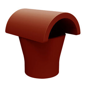 Clay Taper Push-In Chimney Pot Hood - Buff (330mm)