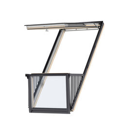VELUX GDL MK19 S10W03 Pine Triple Glazed Cabrio Single Roof Balcony System (Includes Tile Flashing)
