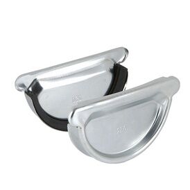 Alumasc 125mm Infinity Steel Universal Half Round Gutter Stop End