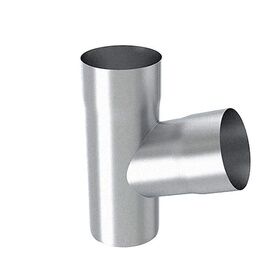 Alumasc Infinity Steel 72° Degree Round Downpipe Branch - 80mm Diameter