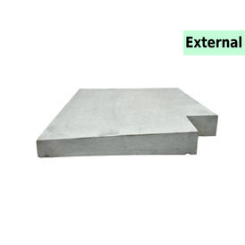 Eurodec 50-75mm Once Weathered Concrete Return Coping Stone