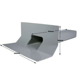 KoverTek GRP Through Wall/Parapet Outlet Trim - Grey