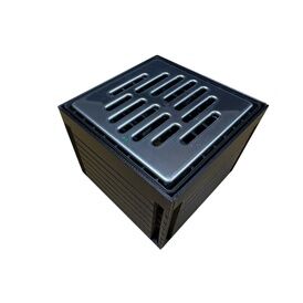 DekDrain Vela A15 Polypropylene Access Point with Plastic &amp; Metal Grill