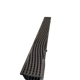 DekDrain Vela A15 Linear Bar Wave Heel Grate (1000mm x 121mm)