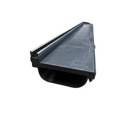 DekDrain Vela A15 Edge Slot Drain Upstand - Black (1000mm x 121mm)