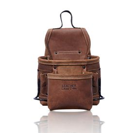 Leathercraft Brown Oil Tan 2 Pocket Pouch