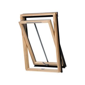 Wooden Double-Glazed RoofLITE+ SOLID CONSERVATION VENT Black Roof Window