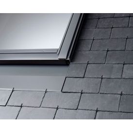 VELUX EDN CK06 2500 Pro+ Black Single Recessed Slate Flashing - 55cm x 118cm