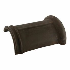 Redland Old Hollow Clay Capped Half Round Ridge Tile