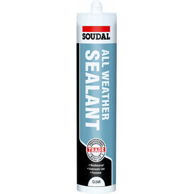 Soudal All Weather Sealant Clear 310ml cartridge- Box of 12 (116727)