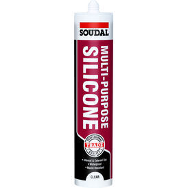 Soudal Multi-Purpose Silicone (Clear) - Box of 12 (121644)