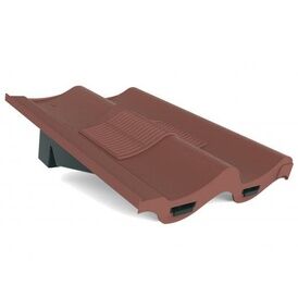 Manthorpe GTV-DP Double Pantile In-Line Roof Tile Vent - Antique Red