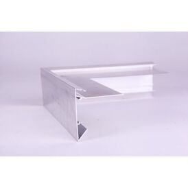 Areco AF2 Aluminium Roof Edge External Corner Trim - 200mm x 200mm x 64mm