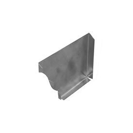 Zinc Gutta Zinc Standard Ogee Gutter - Stop End Left - 127mm x 98mm