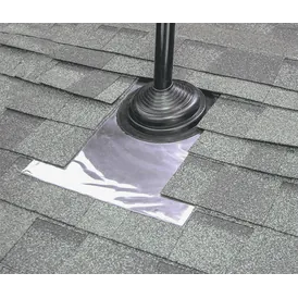 Aztec Master Flash Vertical Tile Flash Aluminium No 4 EPDM Pipe Flashing - Black (50mm - 170mm)