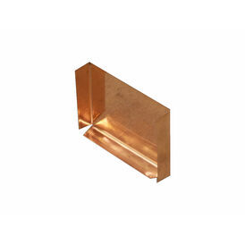 Coppa Gutta Copper Standard Box Gutter - Stop End - 90mm x 65mm