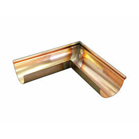 Coppa Gutta Copper Standard Half Round Corner - Special Angle External - 125mm x 70mm