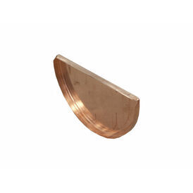 Coppa Gutta Copper Standard Half Round Gutter - Stop End - 125mm x 70mm
