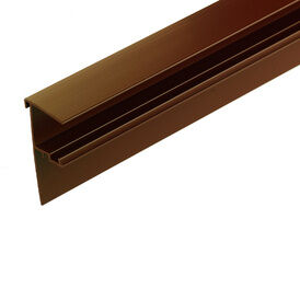 Corotherm 25mm PVC Side Flashing (Brown) - 4000mm