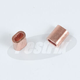 2.5mm Copper Ferrules For 2mm Wire Rope Termination (Pack of 100)