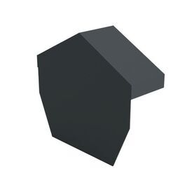 Kytun Tile Dry Verge Apex Unit Angled Aluminium (120 deg)