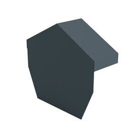 Kytun Tile Dry Verge Apex Unit Angled Aluminium (135 deg)