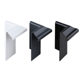 TRC EPDM Flat Roof Internal Edge Corner Trim - 50mm x 50mm x 110mm (Includes fixings)
