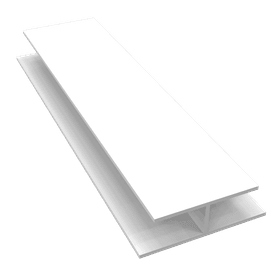 Freefoam Hollow Soffit uPVC 'H' Joint Connector Trim - 5m