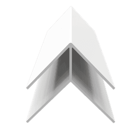 Freefoam Hollow Soffit uPVC External Corner Trim - 5m