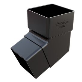 Freeflow 65mm Square 112° Degree uPVC Downpipe Offset Bend