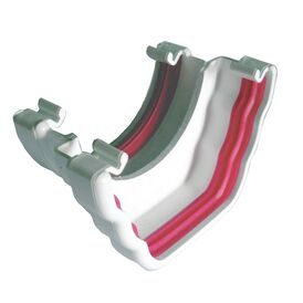 Freeflow 135mm uPVC Round To Ogee Gutter Adaptor