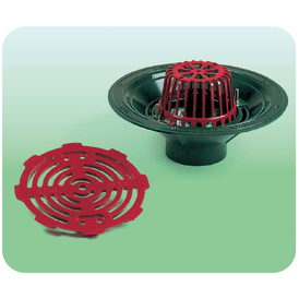 Caroflow 50mm Vertical Threaded Flat Roof Outlets (Flat Grate)
