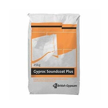 British Gypsum Gyproc Soundcoat Plus Plaster - 25kg