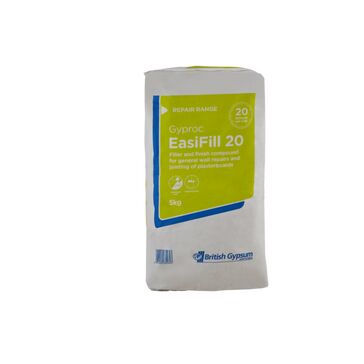 British Gypsum Easifill 20 Patching Repair Filler - 5kg