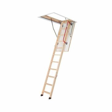 Fakro LWZ Plus Economy Folding Wooden Loft Ladder and Hatch - 280cm