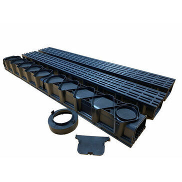 DekDrain Garage Pack (3 x Channel With Plastic Grate & Accessories Bag)