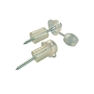 Mistral Fixing Screws With Spacer For Clear Corrugated PVC Sheets - Pack of 10