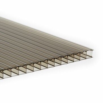 Force 10mm Bronze Twinwall Polycarbonate Roof Sheet
