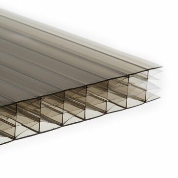 Force 25mm Bronze Multiwall Polycarbonate Roof Sheet