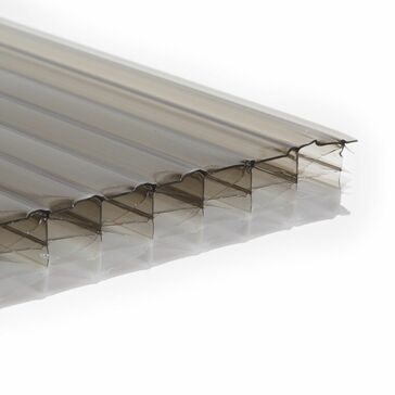 Storm Force 25mm Bronze/Opal Multiwall Polycarbonate Roof Sheet