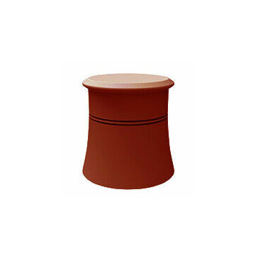 Cannon Head Red Chimney Pot (600mm) - Blanked Off