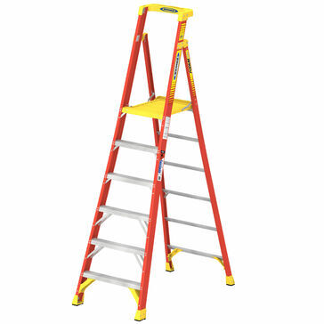 Werner Fibreglass Podium Step Ladder
