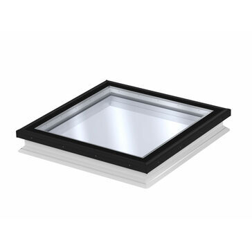 VELUX Fixed Flat Glass Double Glazed Rooflight - 90cm x 60cm (Includes Base Unit & Top Cover)