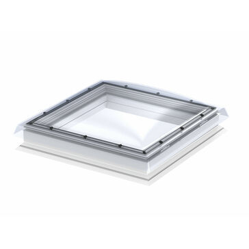 VELUX Fixed Clear Flat Roof Dome/Window - 60cm x 60cm (Includes Base Unit & Top Cover)