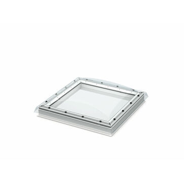 VELUX Fixed Opaque Flat Roof Dome/Window - 80cm x 80cm (Includes Base Unit & Top Cover)