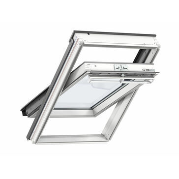 VELUX GGL MK04 206730 White Painted Centre Pivot INTEGRA Solar Window - 78cm x 98cm