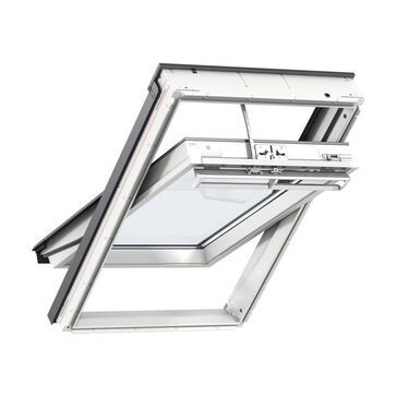 VELUX GGU SK08 006221U White Maintenance-Free Centre Pivot INTEGRA Electric Window - 114cm x 140cm