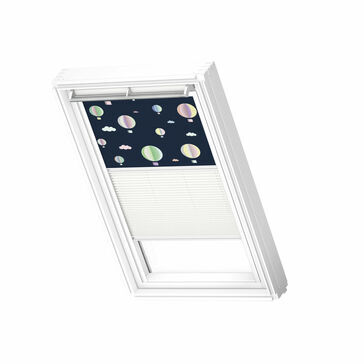 VELUX DFD 4666SWL 'White Line' Duo Blackout Blind - Disney Hot Air Balloons